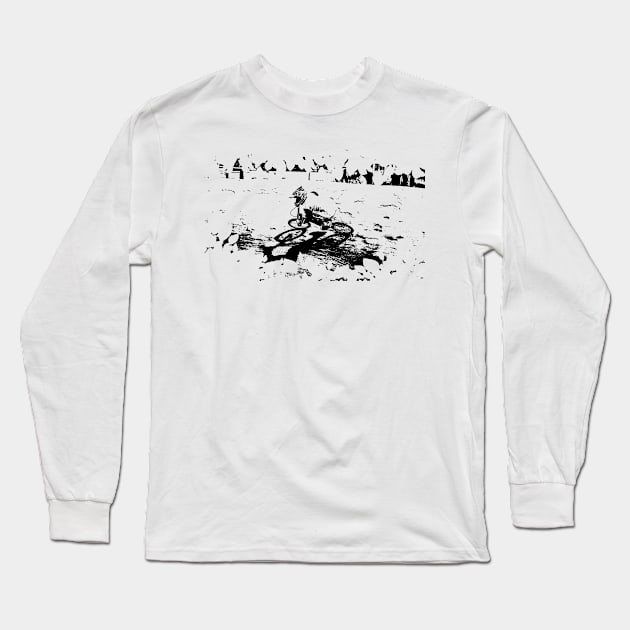 bmx Long Sleeve T-Shirt by rickylabellevie